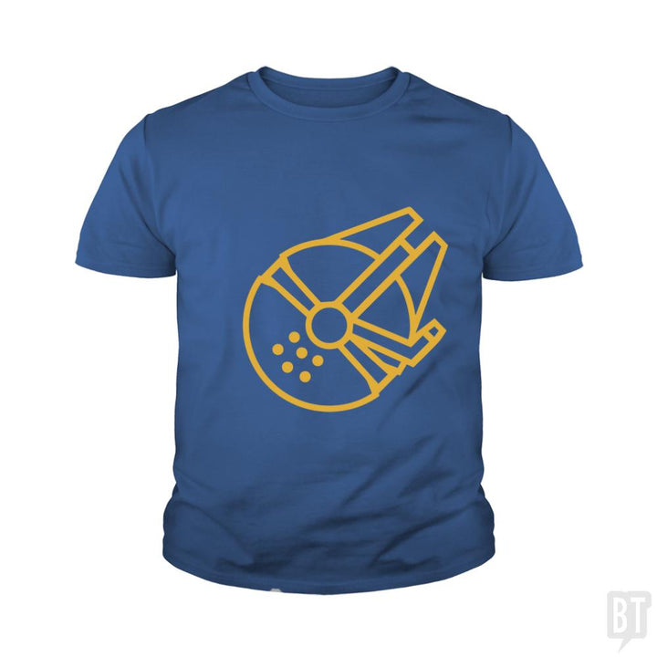 Millennium Falcon Kids Shirt - BustedTees.com