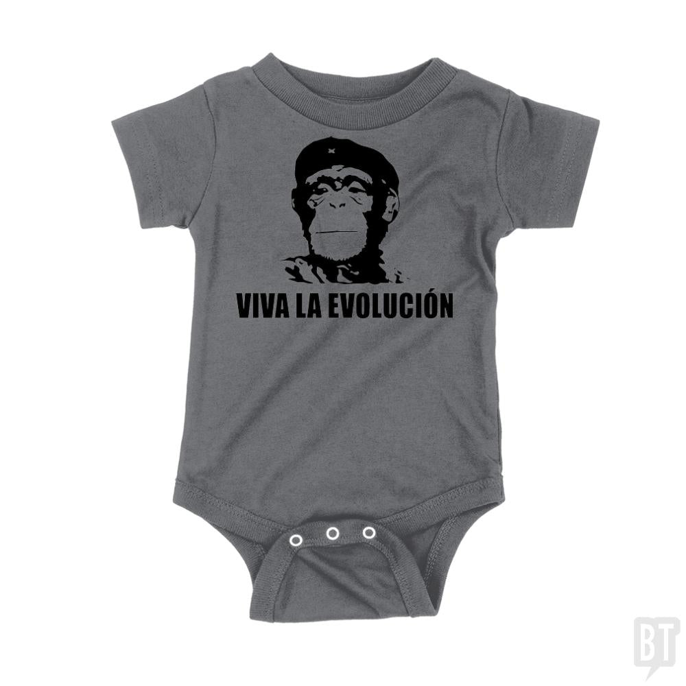 Viva La Evolucion Onesie - BustedTees.com