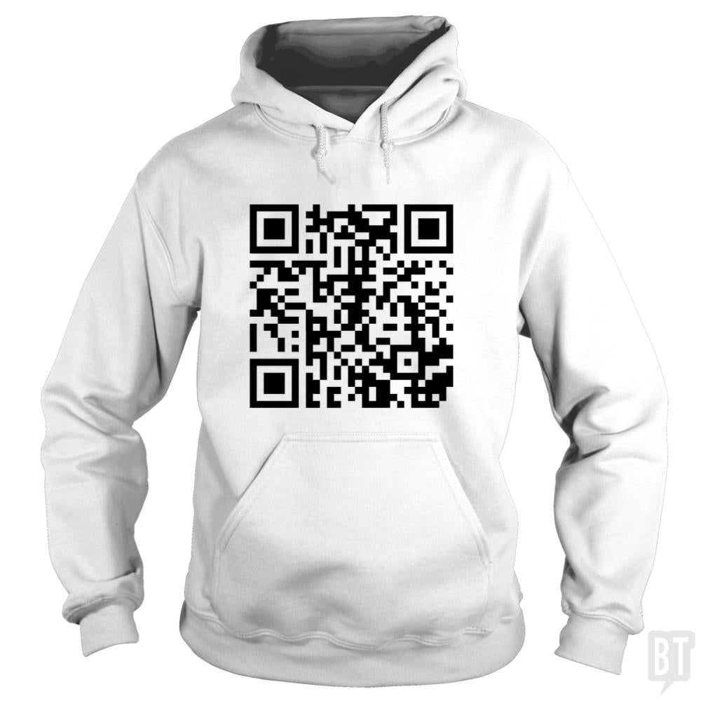 Rickroll QR Code - BustedTees.com