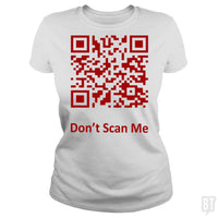 Load image into Gallery viewer, Funny Rick Roll Meme QR Code Scan Shirt for Laughs - BustedTees.com
