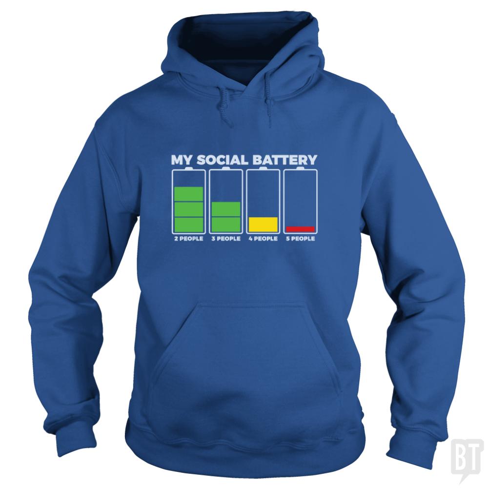 Introvert My Social Battery - BustedTees.com
