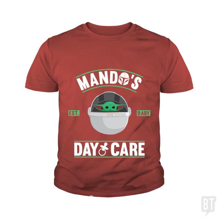 Mando's day care Kids Shirt - BustedTees.com