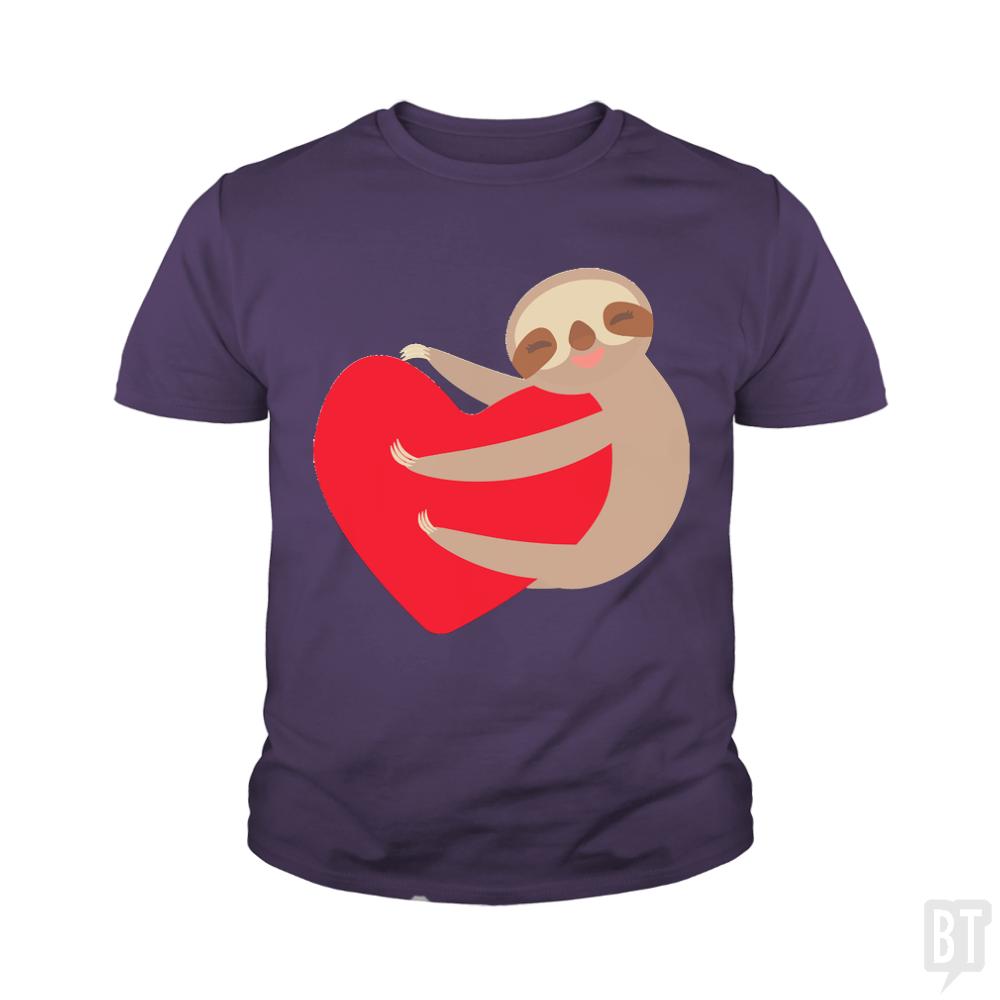 Lovey Sloth Kids Shirt