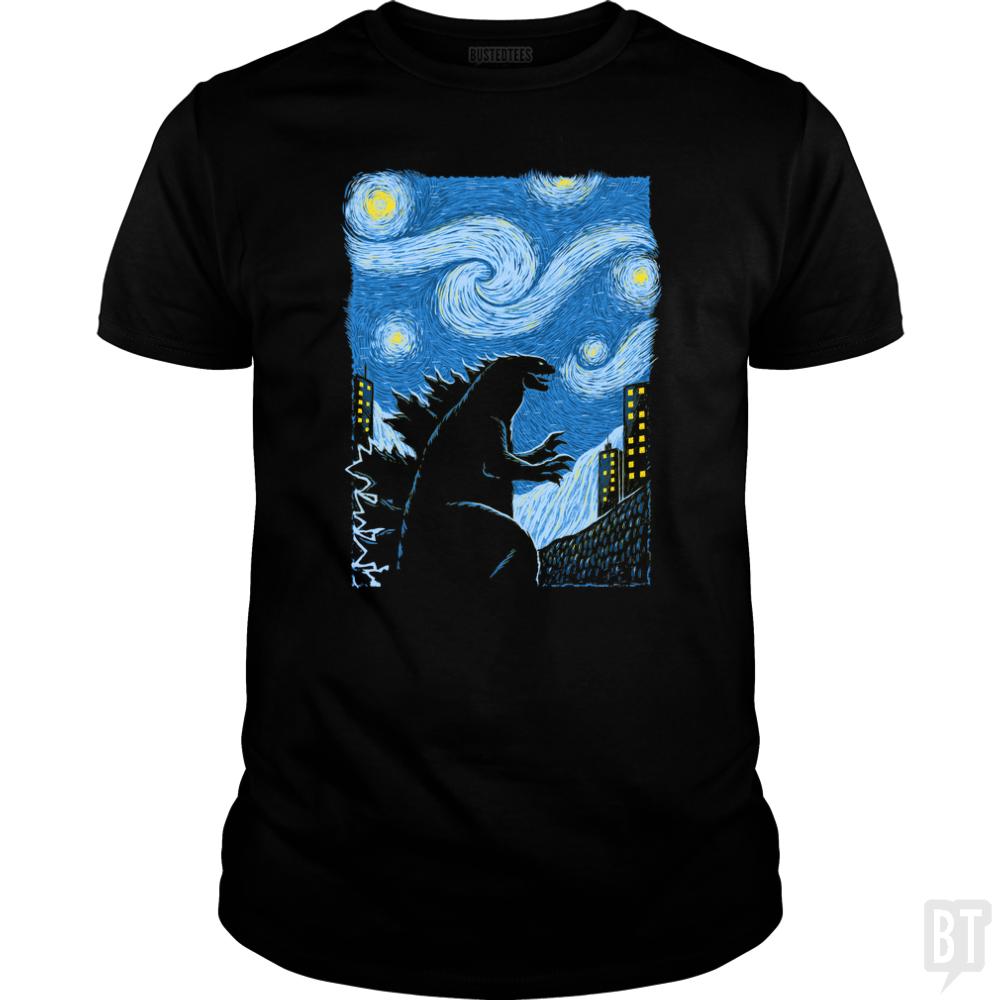 Gogh-Zilla - BustedTees.com