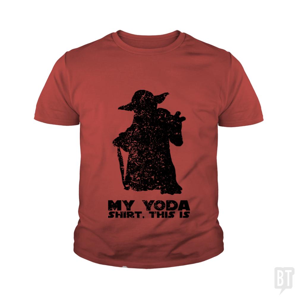 This is my Yoda shirt. Kids Shirt - BustedTees.com