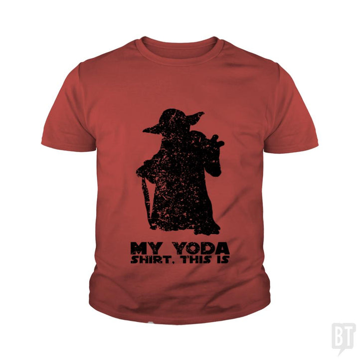 This is my Yoda shirt. Kids Shirt - BustedTees.com