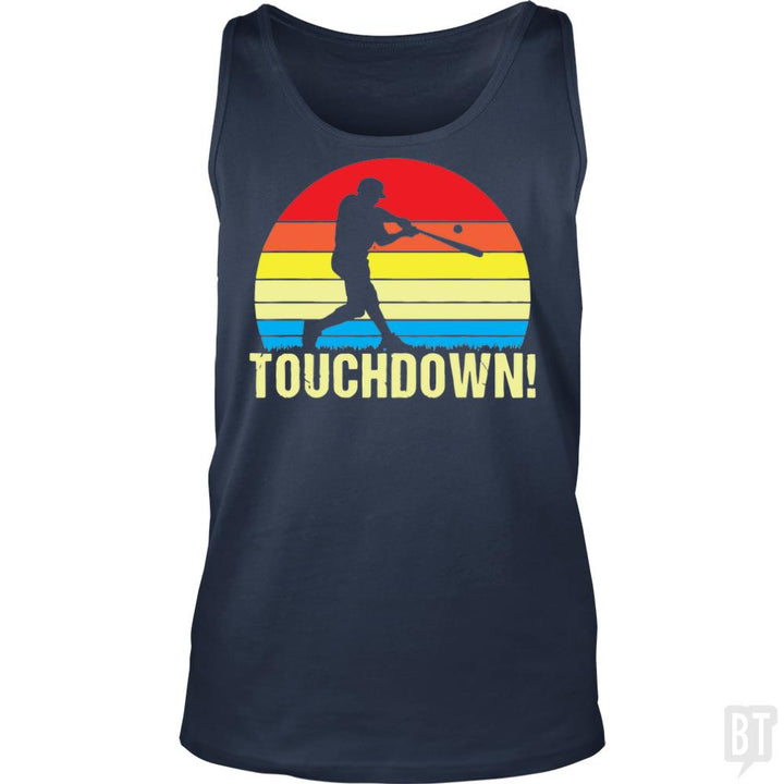 Touchdown Baseball Tank Tops - BustedTees.com