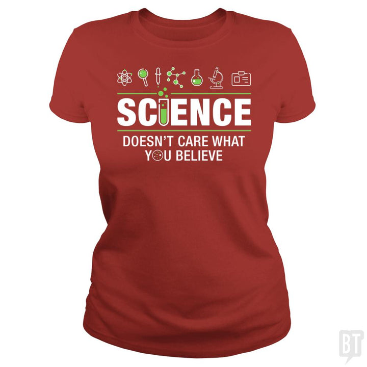 Doesnt Care What You Believe - BustedTees.com