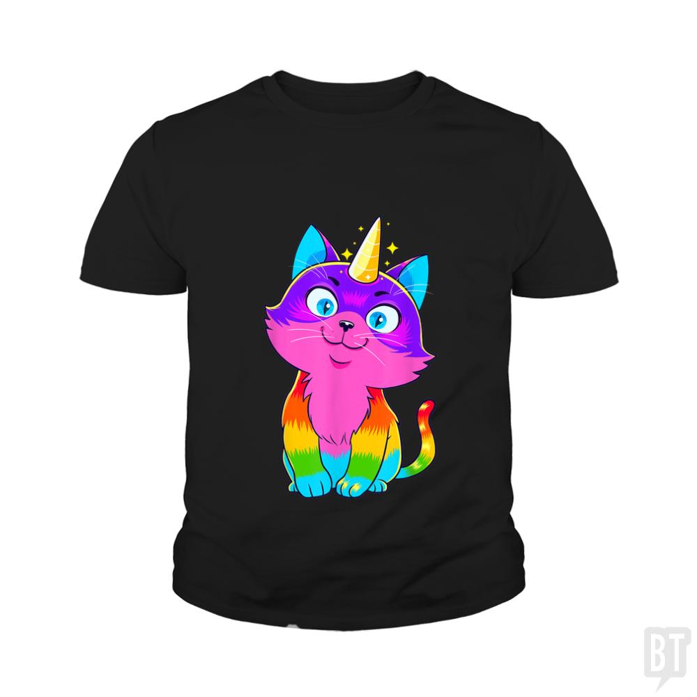 Caticorn Kids Shirt - BustedTees.com