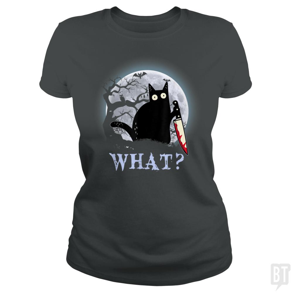 Halloween Murder Cat - BustedTees.com