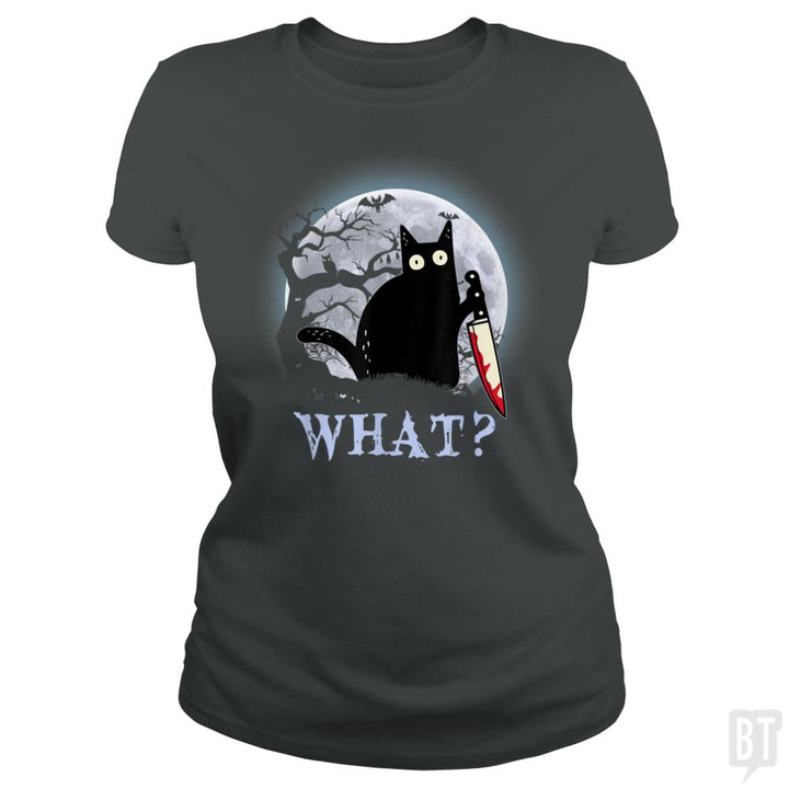 Halloween Murder Cat - BustedTees.com