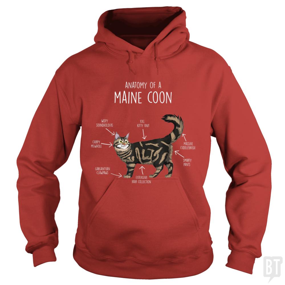 Anatomy of a Maine Coon Cat Funny Cute - BustedTees.com