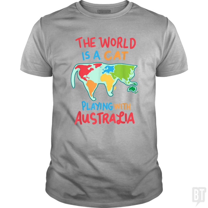 The World Is A Cat - BustedTees.com