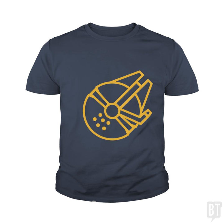Millennium Falcon Kids Shirt - BustedTees.com