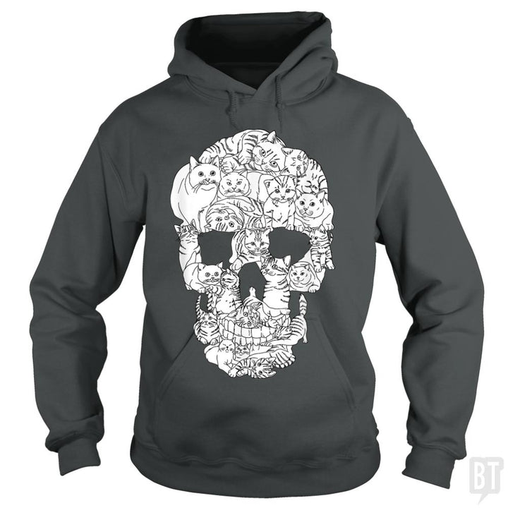 Cats Skull - BustedTees.com