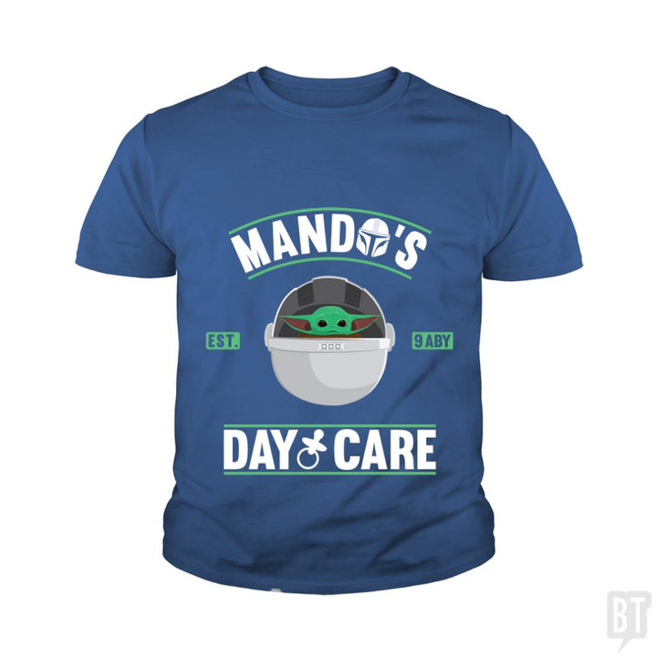 Mando's day care Kids Shirt - BustedTees.com