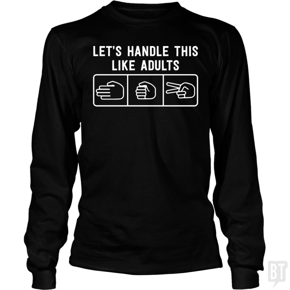Rock Paper Scissors Long Sleeves - BustedTees.com