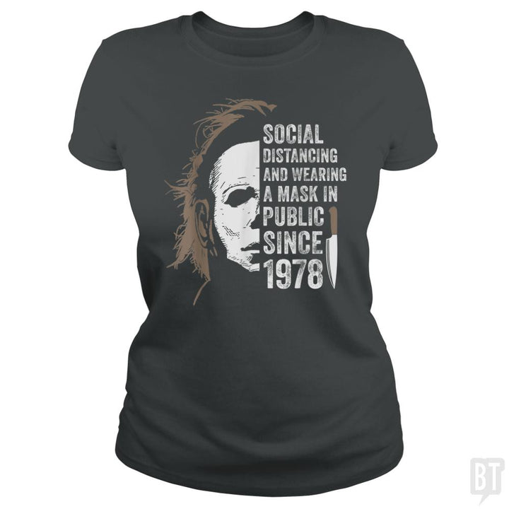 Wearing A Mask In Public - BustedTees.com