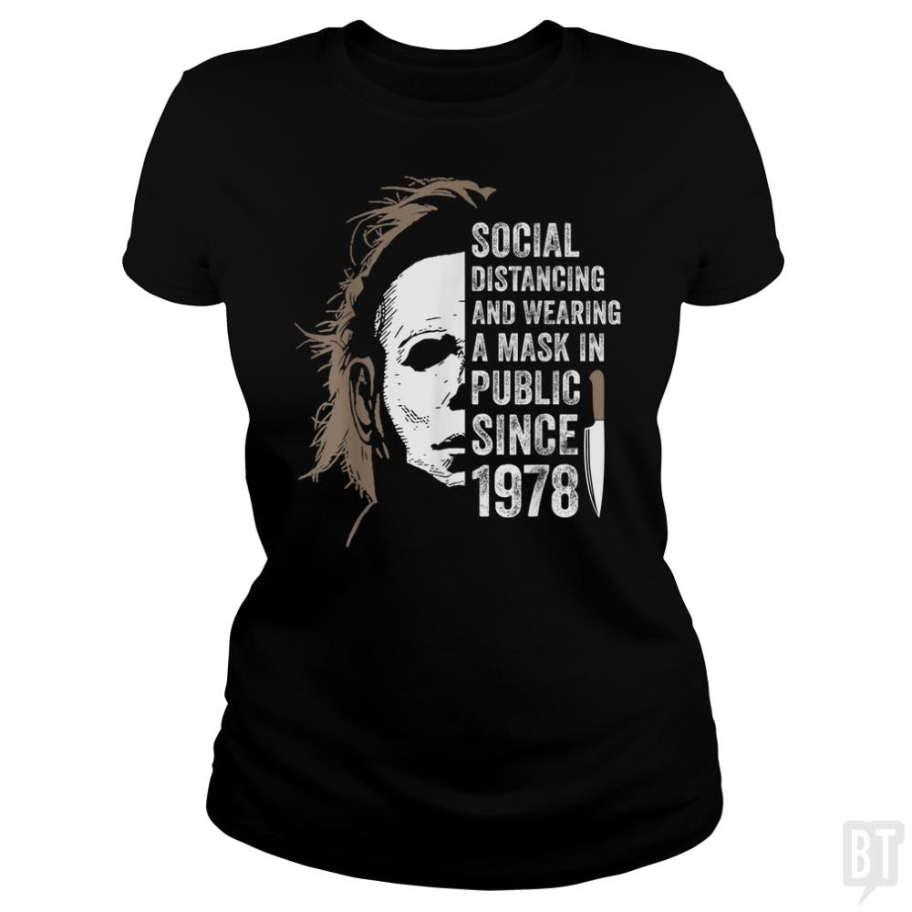 Wearing A Mask In Public - BustedTees.com