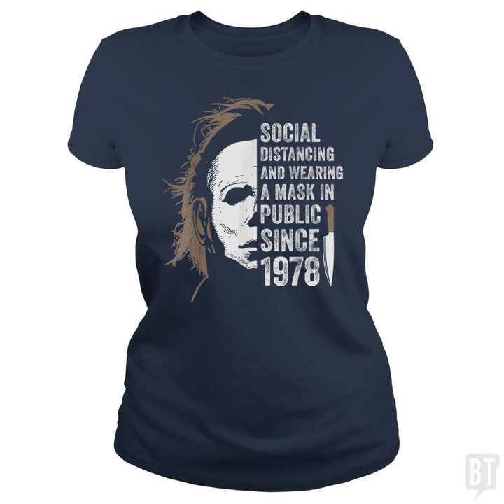 Wearing A Mask In Public - BustedTees.com