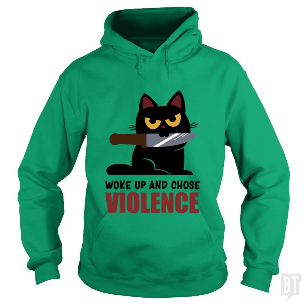 Violent Cat - BustedTees.com
