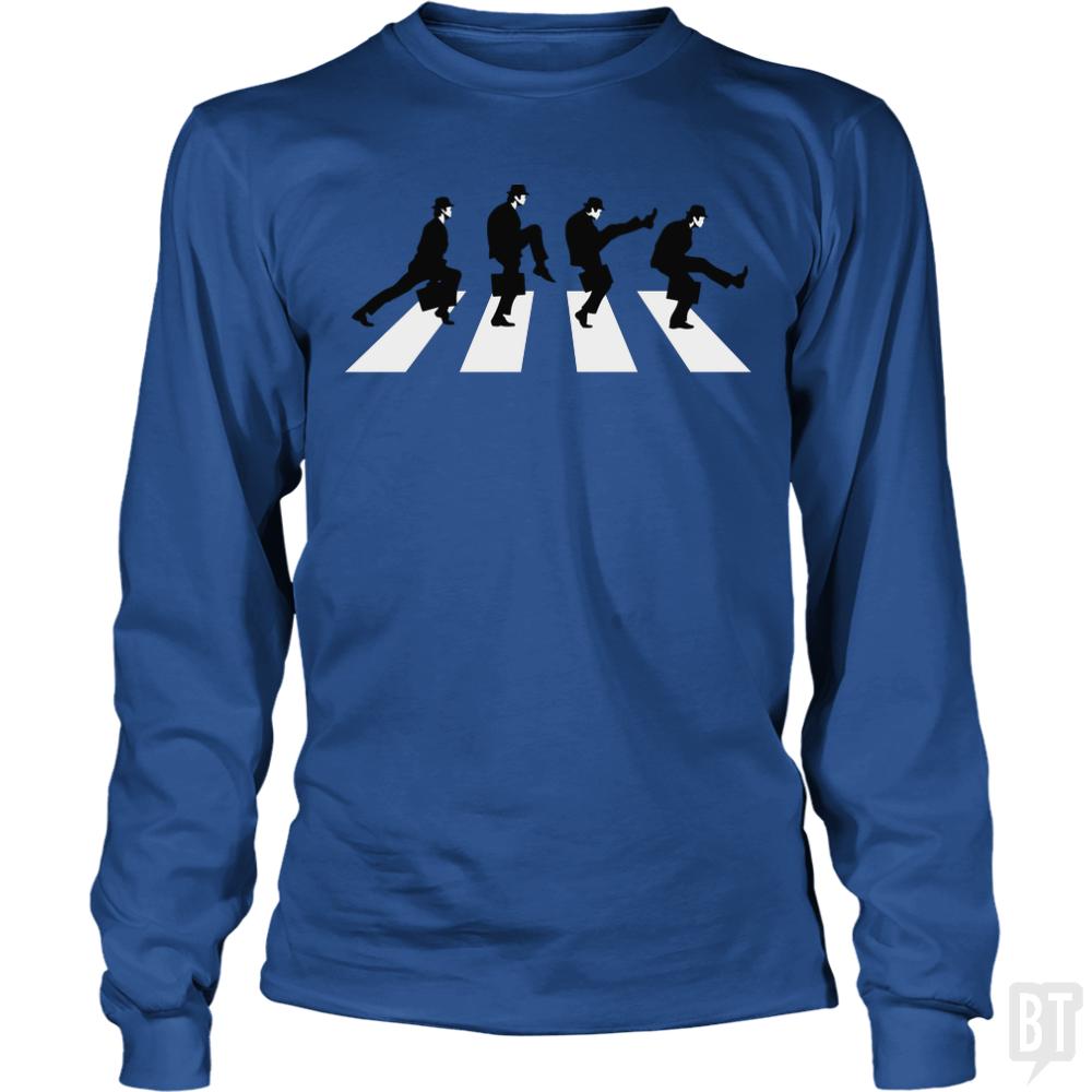 Silly Walk Road Long Sleeves - BustedTees.com