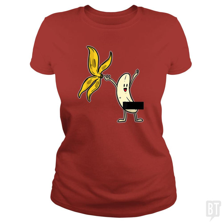 Banana Striptease Censored  Naked Funny Adult - BustedTees.com