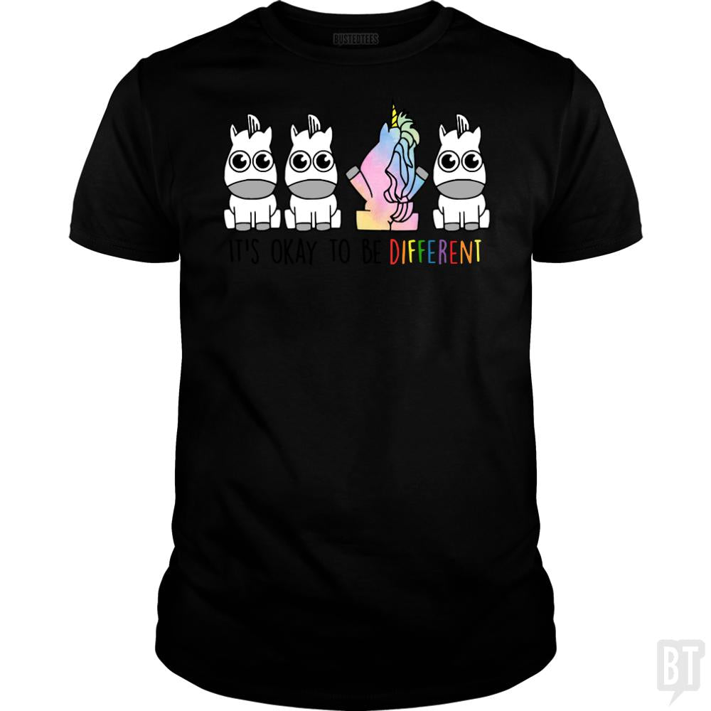 Its Okay To Be Different Unicorn Rainb Its Okay t