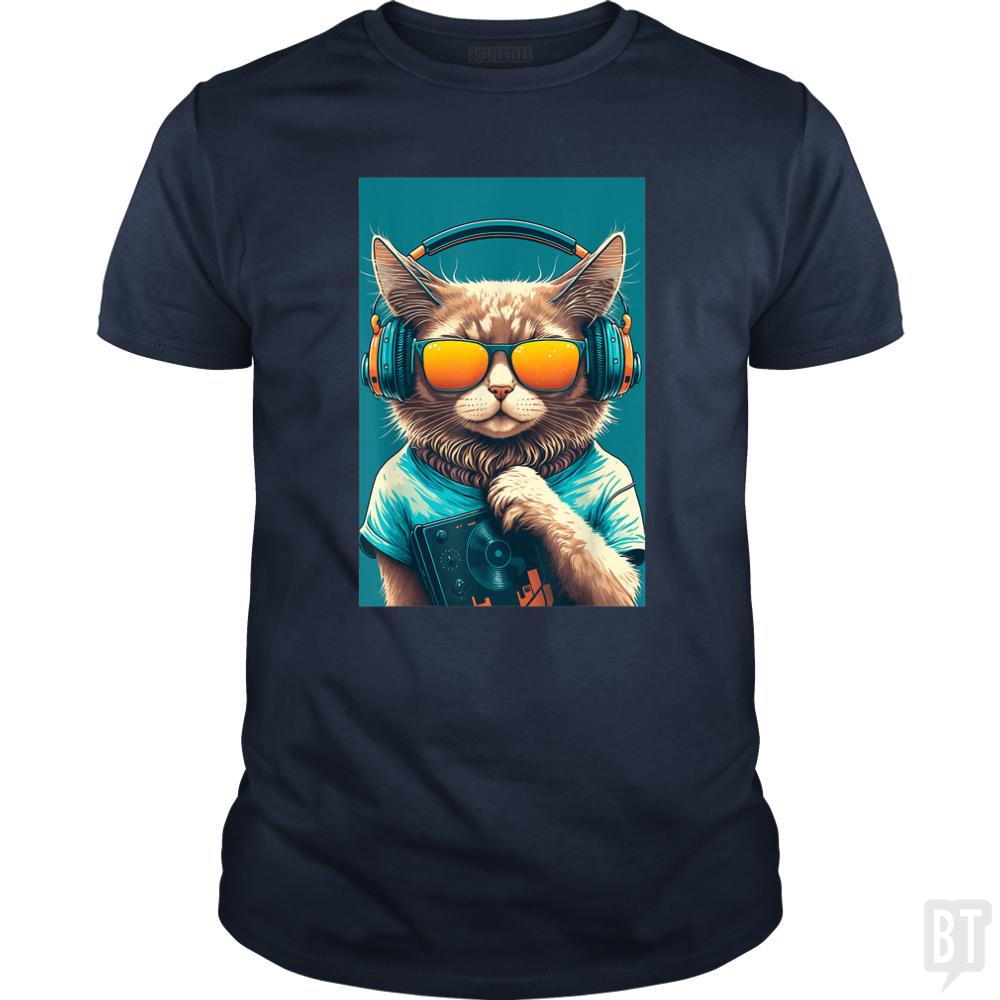 DJ Vintage 80s Cat Kitten