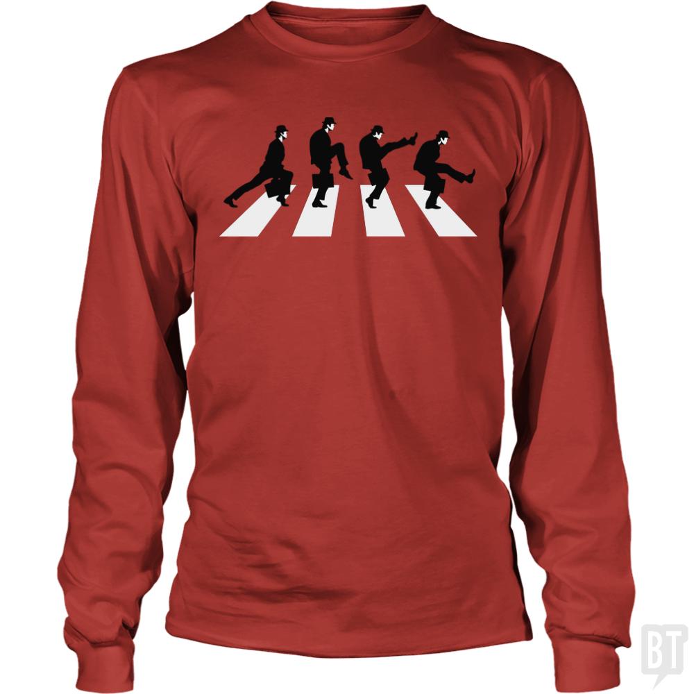 Silly Walk Road Long Sleeves - BustedTees.com