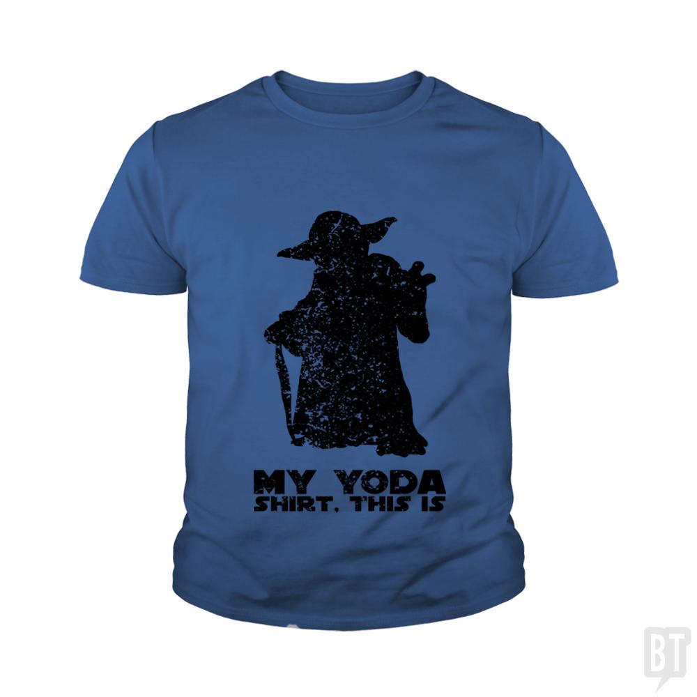 This is my Yoda shirt. Kids Shirt - BustedTees.com