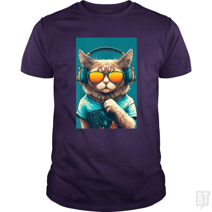 DJ Vintage 80s Cat Kitten