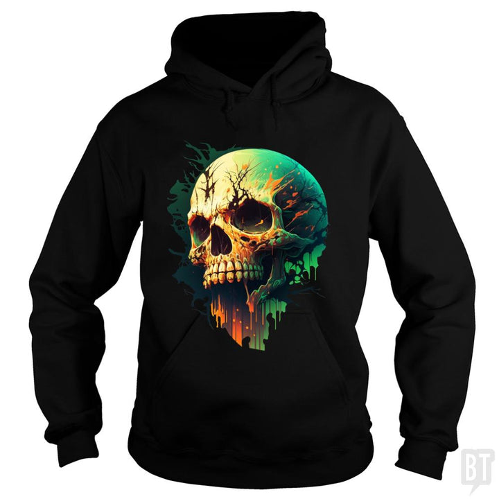 Splattered Skull Hoodie