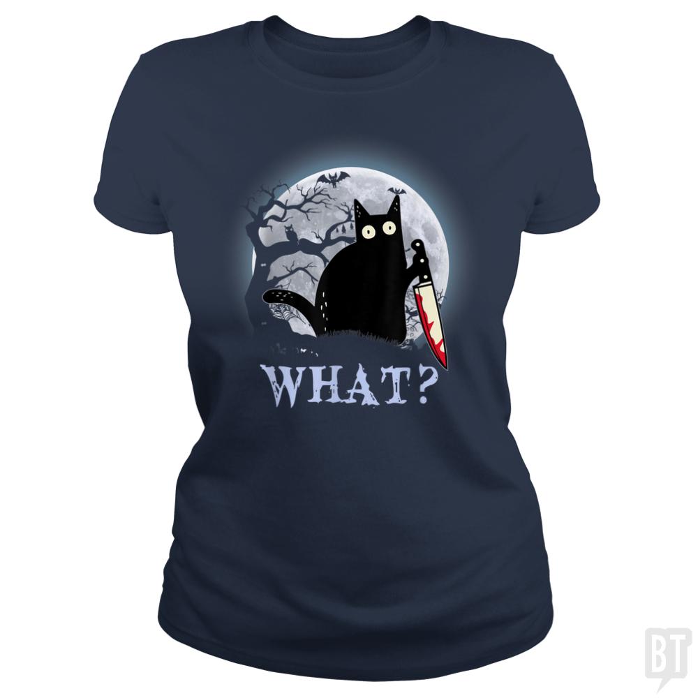 Halloween Murder Cat - BustedTees.com
