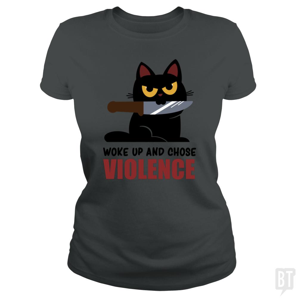 Violent Cat - BustedTees.com