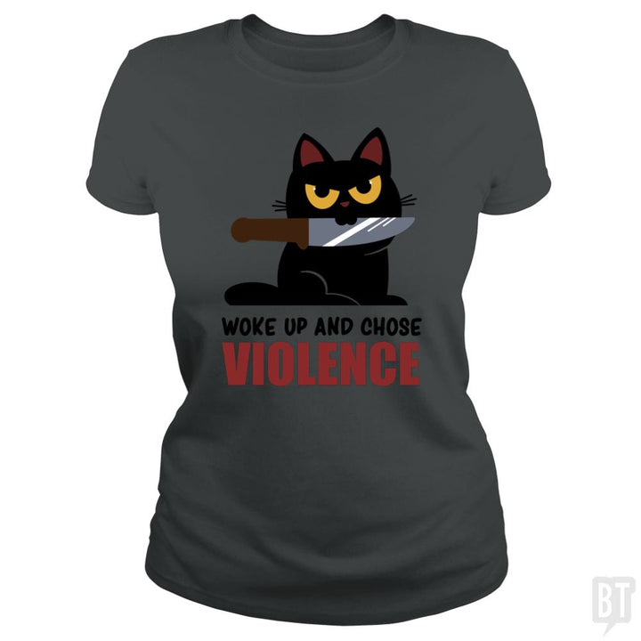 Violent Cat - BustedTees.com