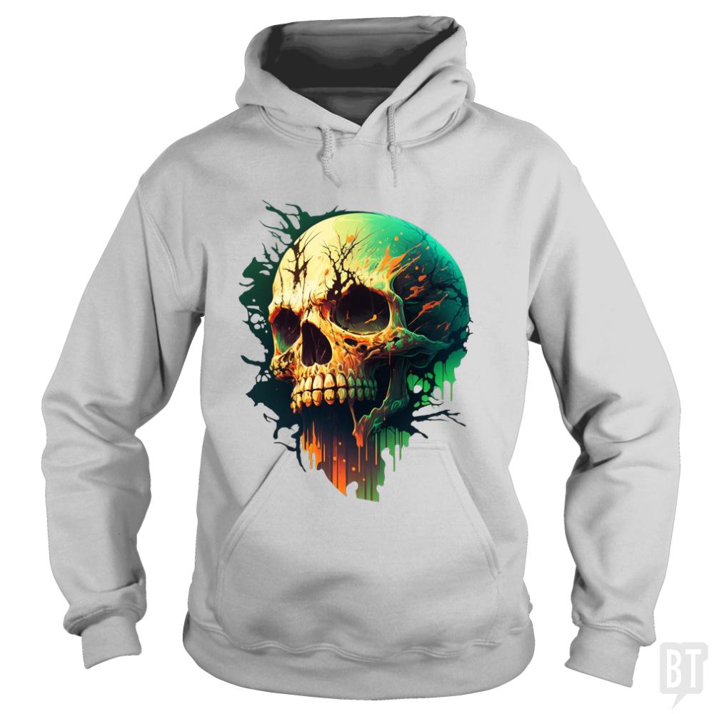 Splattered Skull Hoodie