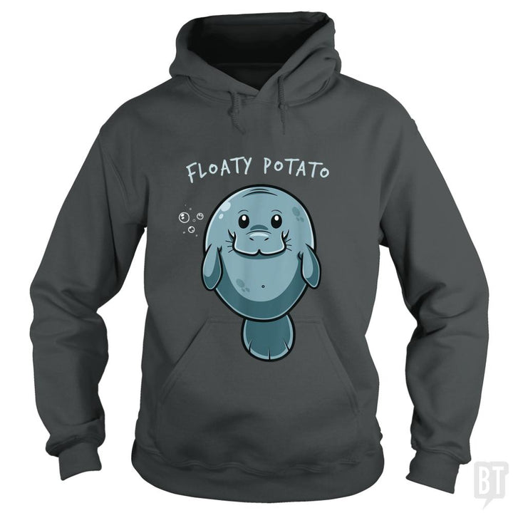 Floaty Potato Funny Manatee Sea Animal Manatees Po - BustedTees.com