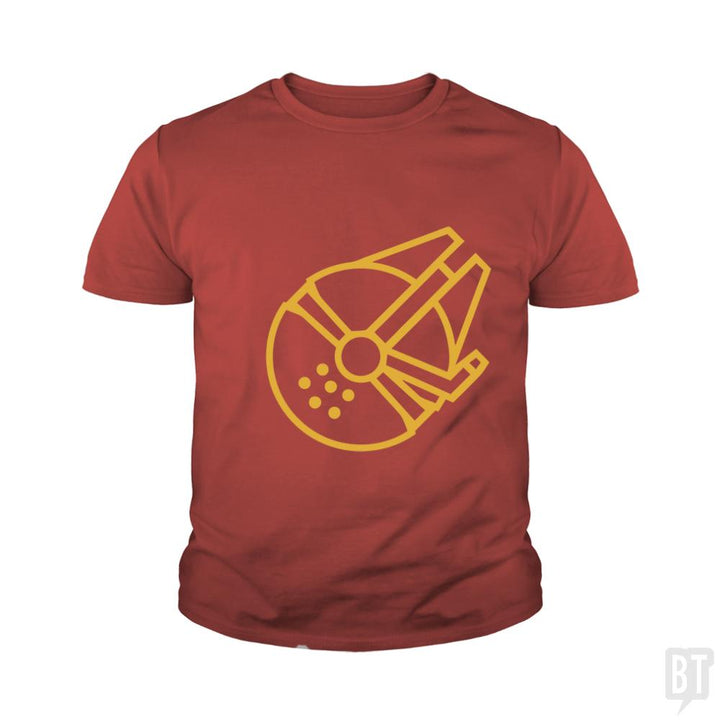 Millennium Falcon Kids Shirt - BustedTees.com