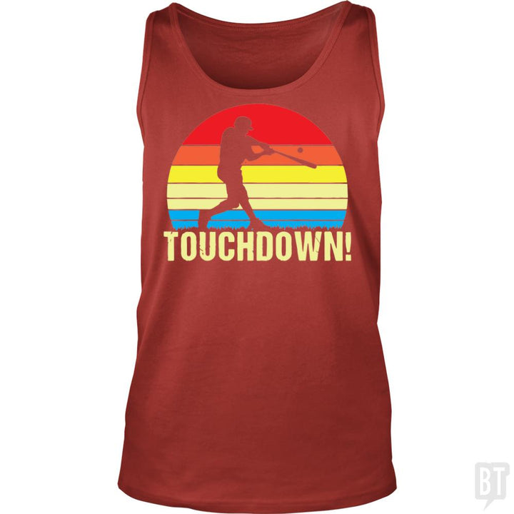 Touchdown Baseball Tank Tops - BustedTees.com