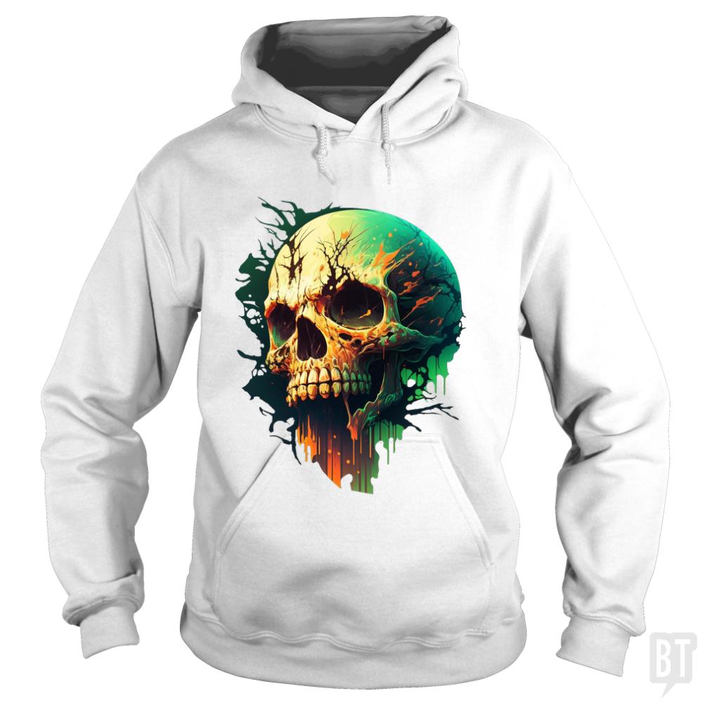 Splattered Skull Hoodie
