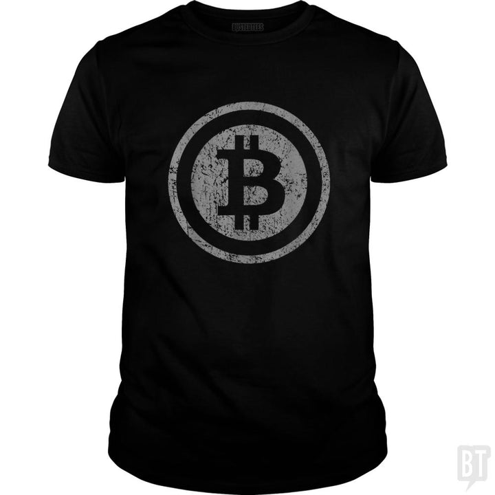 Vintage Bitcoin T-Shirt For Crypto Currency Trader - BustedTees.com