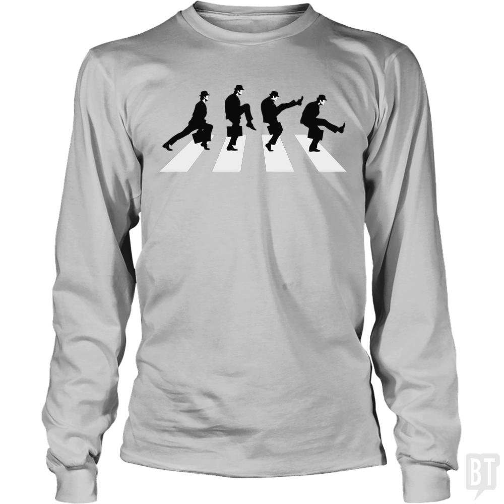 Silly Walk Road Long Sleeves - BustedTees.com