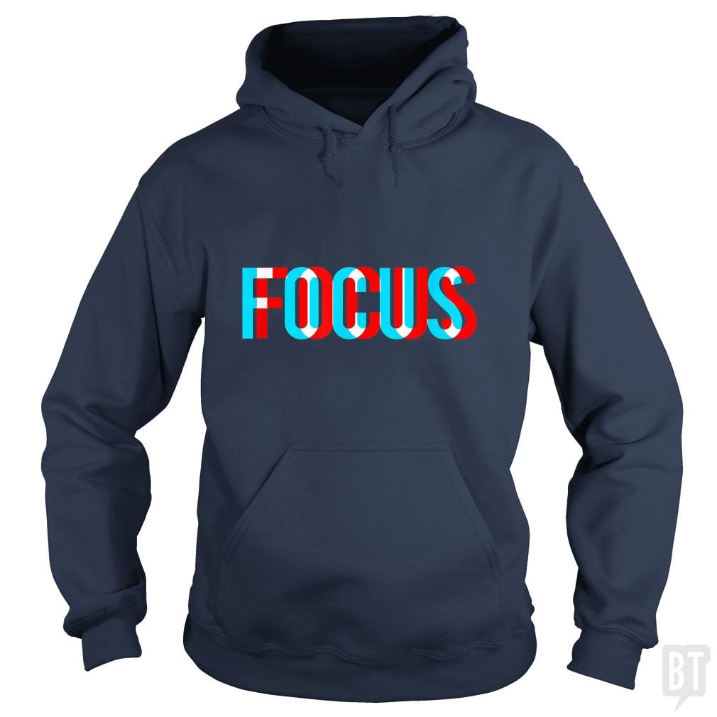 Focus- Optical Illusion Trippy Motivational - BustedTees.com