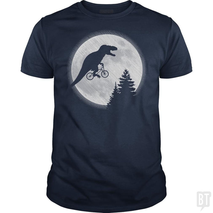 Dino Goes To The Moon - BustedTees.com