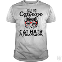 Load image into Gallery viewer, i run on cafeeine t shirt - BustedTees.com
