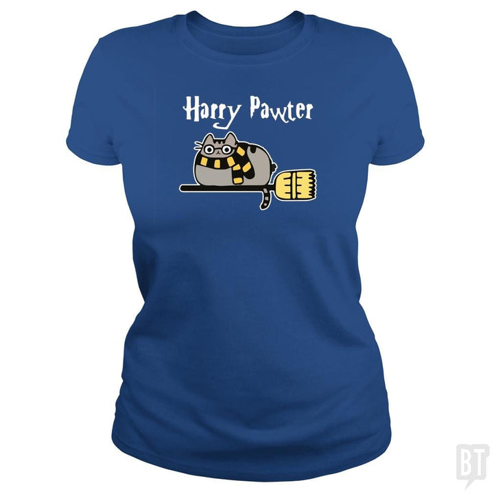 Harry Pawter Shirt Paw Cat Lover Fantasy - BustedTees.com