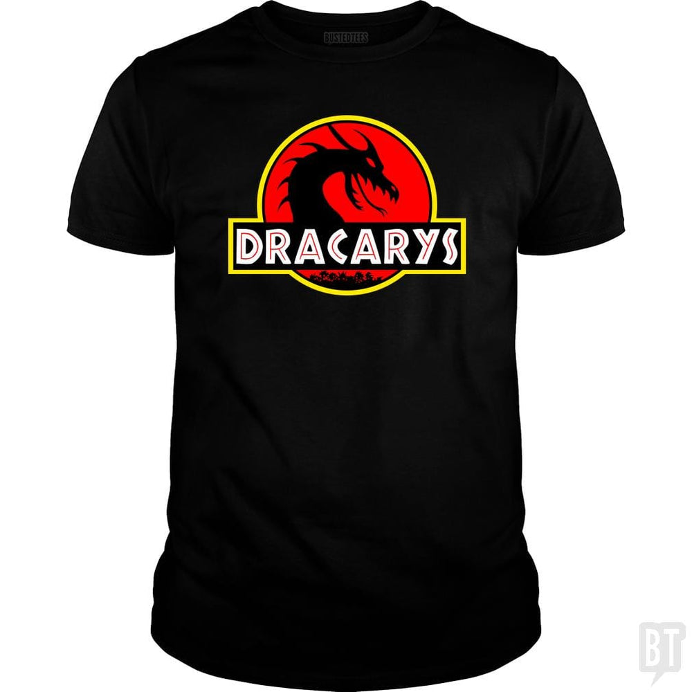 Dracarys Jurassic Dragon Thrones Parody T-Shirt - BustedTees.com