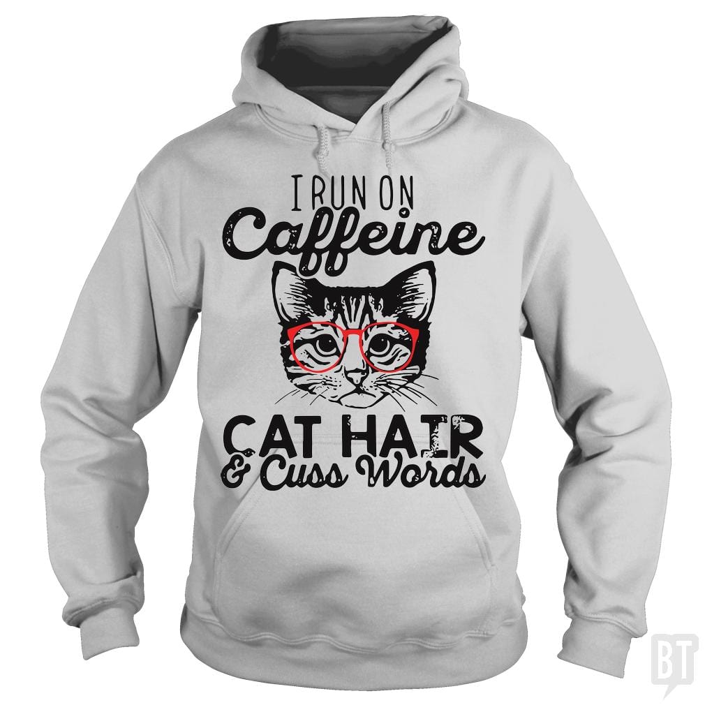 i run on cafeeine t shirt - BustedTees.com