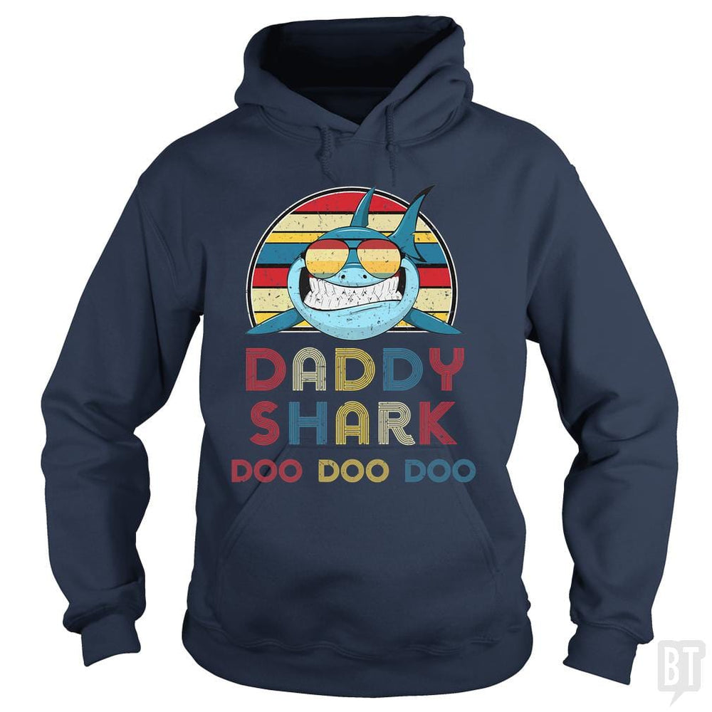Daddy Sharks Tshirt - BustedTees.com